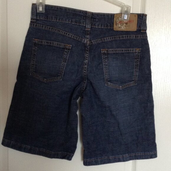 Hollywood The Jean People Women's Bermuda Blue Denim Jean Shorts Size 28 - Picture 4 of 6